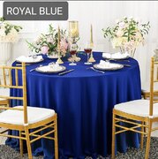 120” ROYAL BLUE ROUND TABLE CLOTHS