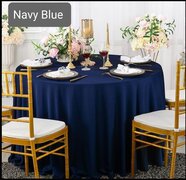 120” NAVY BLUE ROUND TABLE CLOTHS