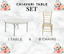 Chiavari Table Set