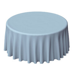 Dusty Blue Linen Round