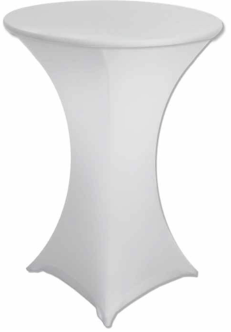 Spandex Cocktail Tablecloth - White