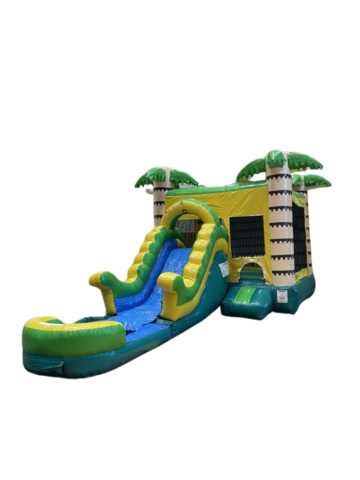 Jungle Combo Water Slide / Bounce House Combo