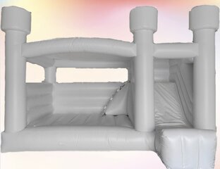 White Bounce House with Slide