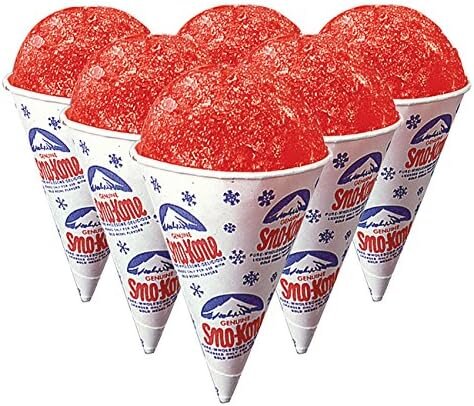 Sno cone cups 25 servings 