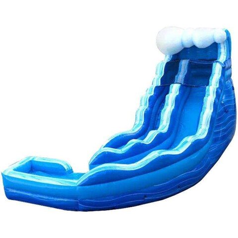 17' Blue Marble Wave Water Slide