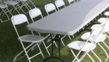 Table and chair rentals in Covina