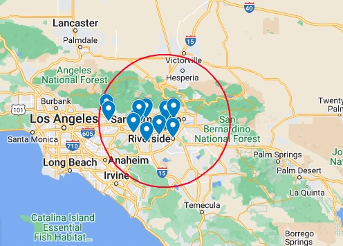 Chino Hills Delivery Area