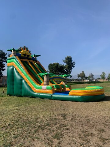 18 foot Double lane paradise Sunshine waterslide