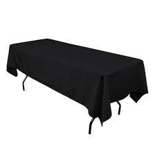 Black rectangle table cloths (6 ft. table)