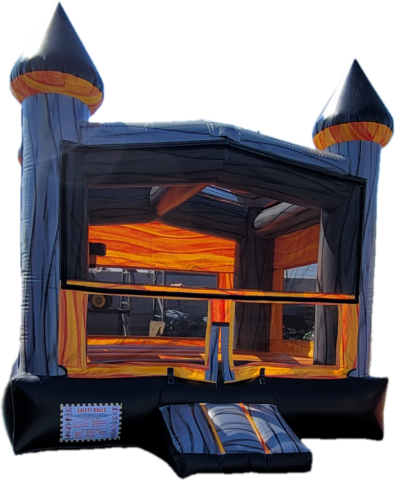 Gray orange castle
