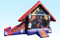 Haunted House bounce house with slide