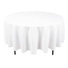 Round white tables cloths (5ft table)