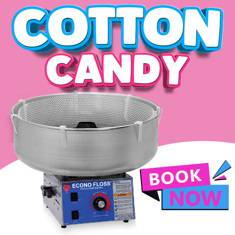 Cotton candy machine festival size supplies for 100