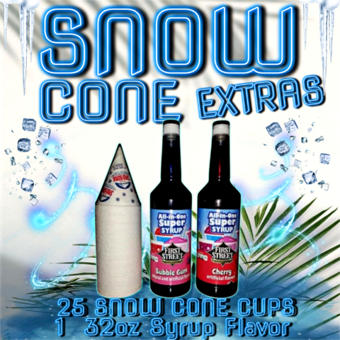 Snow cone extras