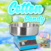 Cotton candy maker blue with supplies for 50