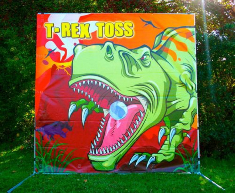 T-Rex Toss Frame Game