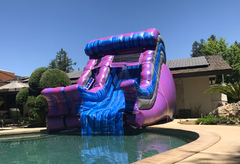 Purple Splash Pool Slide