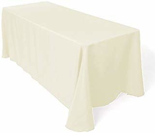 90 x 156 Ivory Tablecloth
