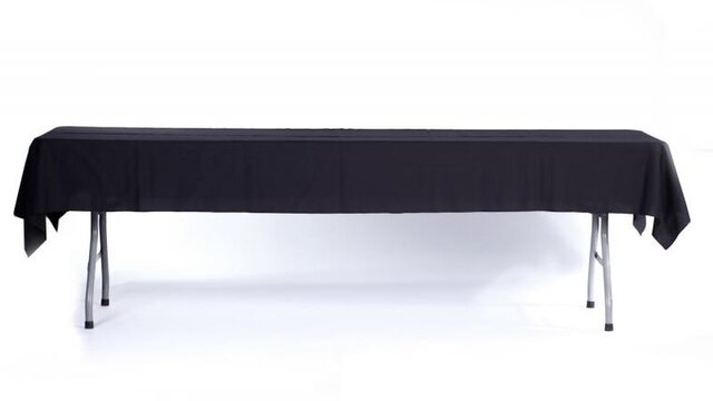 54 x 120 Black Tablecloth