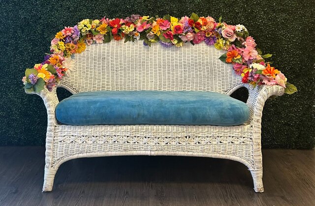 Floral Bench