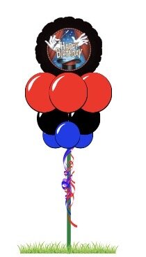 Magic Themed Happy Birthday Yard Balloon Pole 