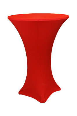 Red Spandex Tablecloth for High Tops