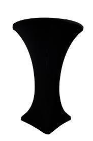Black Spandex Tablecloth for High Tops