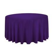 120 Inch Round Purple Tablecloth 