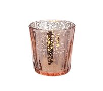 Rose Gold Mercury Tealight Votive Candle Holders