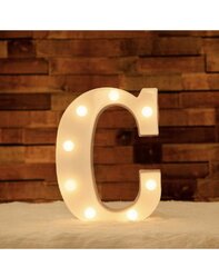 Tabletop light up letter "C"