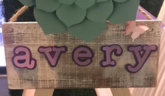 Wooden Plank Name Sign