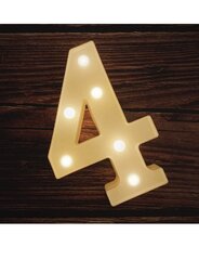 Tabletop light up number "4"