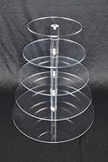 5-tier clear acrylic cupcake stand