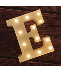 Tabletop light up letter "E"