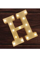 Tabletop light up letter "H"