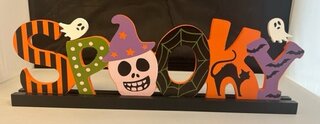 "Spooky" Tabletop Sign