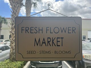 Fresh Flower Sign