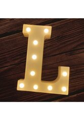 Tabletop light up letter "l"