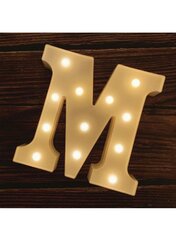 Tabletop light up letter "M"