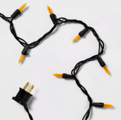 6' Orange Garland Lights