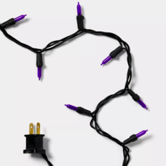 6' Purple Garland Lights
