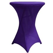 Purple Spandex Tablecloth for High Tops