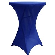 Royal Blue Spandex Tablecloth for High Tops