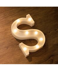 Tabletop light up letter "S"