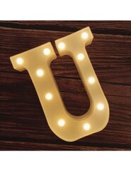 Tabletop light up letter "U"