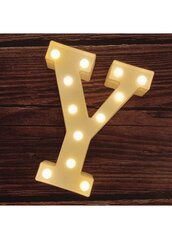 Tabletop light up letter "Y"