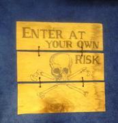 Distressed Wooden Plank Sign