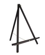 Black Tabletop Display Easel with paint splotches