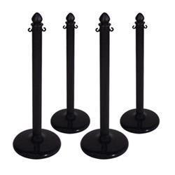 Black Plastic Stanchion Pole (weighted)
