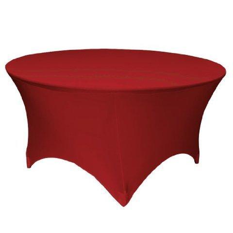 Red Spandex Tablecloth for 60 Inch Rounds